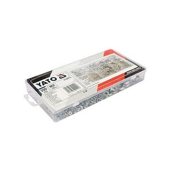 Set met moeren - Assortiment doos - Metrisch - 300 stuks, Ophalen of Verzenden, Nieuw, Minder dan 50 mm, Bouten of Moeren
