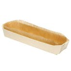 Patis Decor Bakvorm Hout Rechthoek 28,5x8x4,5cm + Bakpapier, Hobby en Vrije tijd, Verzenden, Nieuw