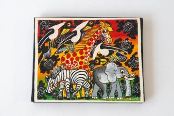 MJO - Tingatinga-style African painting