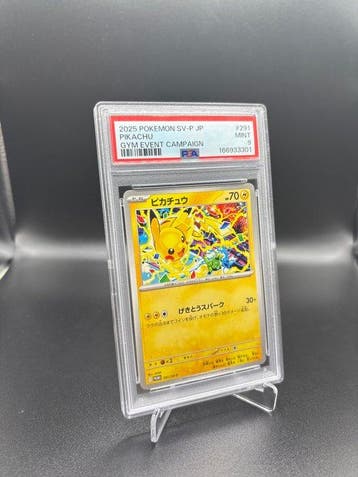 Pokémon - 1 Graded card - Pikachu 291 Gym Event Campaign -, Nieuw
