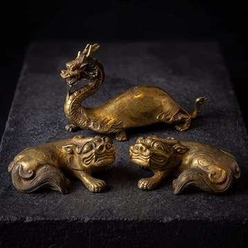 Mythische Chinese Wezens - Brons - China (Zonder