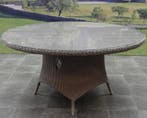 Riccione dining tuintafel 150 cm rond grijs, Tuin en Terras, Ophalen of Verzenden, Nieuw, Wicker