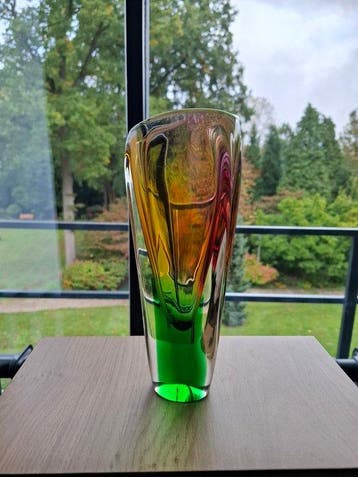 Borske Sklo - Vaas - Kristal - Regenboogvaas Rozinek