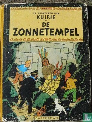 Kuifje - De zonnetempel  - 1957, Eén stripboek, Verzenden, Gelezen, Remi, Georges.