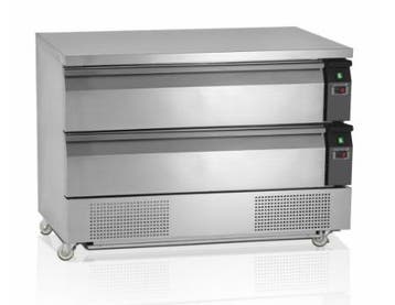 Gekoelde Werkbank met 2 lades | 123x70x(h)86,5 cm, Verzenden, Nieuw in verpakking