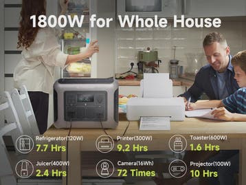 ALLPOWERS R1500 Power Station 1152Wh met 100W/200W/400W Zonn, Verzenden, Nieuw