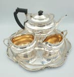 Atkin Brothers - Theeservies (4) - 6983 - Verzilverd -, Antiek en Kunst