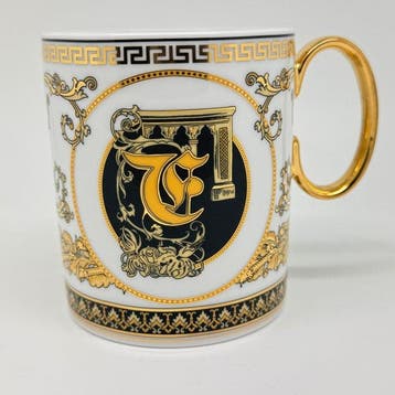 Rosenthal - Versace - Mok - Virtus Alfabet Beker met Handvat