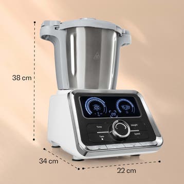Klarstein GrandPrix Keukenmachine 500W / 1000W - 2,5 L -, Witgoed en Apparatuur, Keukenmixers, Verzenden, Zo goed als nieuw