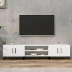 vidaXL Tv-meubel wit 180x31,5x40 cm bewerkt hout, Verzenden, 150 tot 200 cm, Nieuw, Minder dan 100 cm