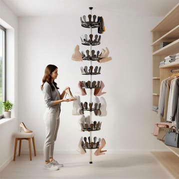 Schoenencarrousel 26,5x100-300cm, plek voor 48 paar schoenen, Verzenden, Nieuw