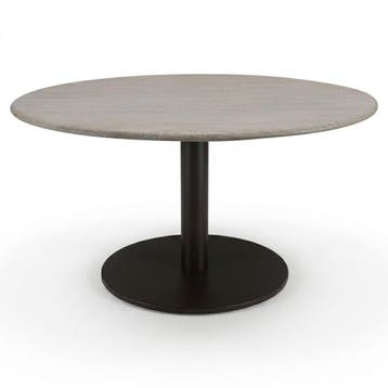 Union dining tafel 140x140x75 cm terre polystone travertine, Ophalen of Verzenden, Nieuw