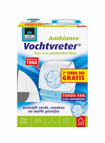 Bison vochtvreter ambiance apparaat 100 gr 100 gr wit, Doe-het-zelf en Verbouw, Verzenden, Nieuw