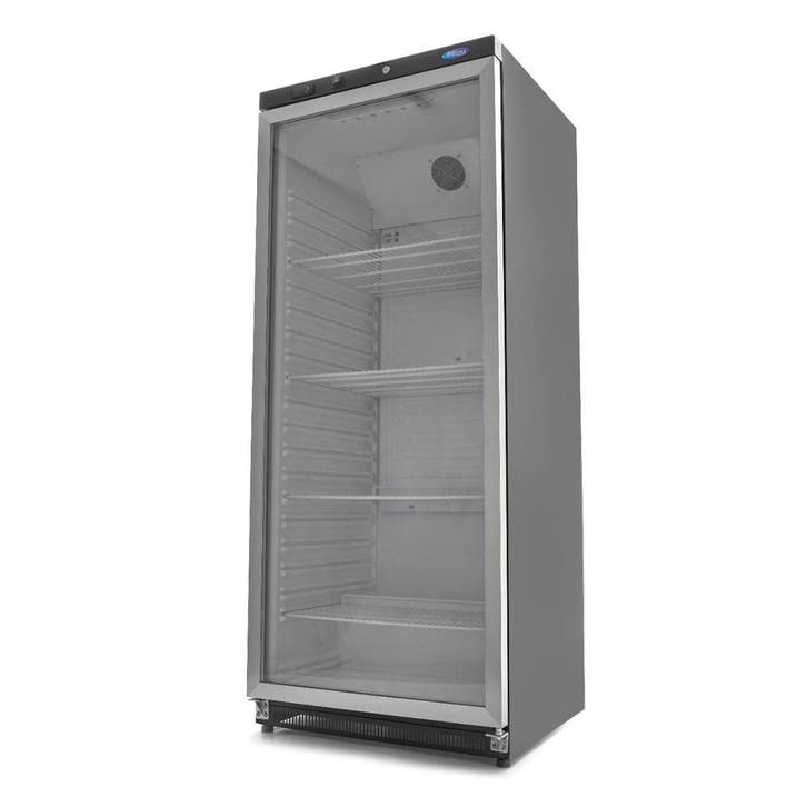 Koelkast - 600 L - Zwart - met Glazen Deur, Zakelijke goederen, Horeca | Keukenapparatuur, Nieuw in verpakking, Koelen en Vriezen