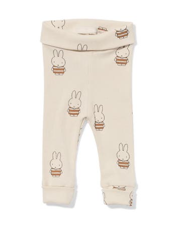 HEMA Nijntje newborn legging rib ecru, Verzenden, Nieuw