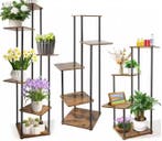 Hoek Plantenrek 4/5/6 Lagen – Metaal en Hout, Compact Design, Verzenden, Nieuw