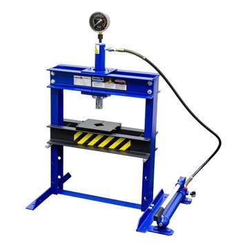 Werkplaatspers / raamwerkpers 12 ton tafel model blauw, Verzenden, Nieuw