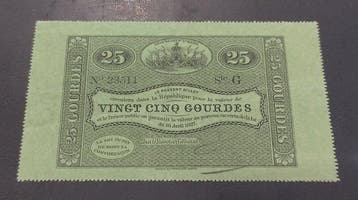 Haïti. - 25 Gourdes 1827 - Pick 37