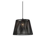 Buiten hanglamp zwart met zwarte kap van touw IP44 - Cava, Verzenden, Nieuw