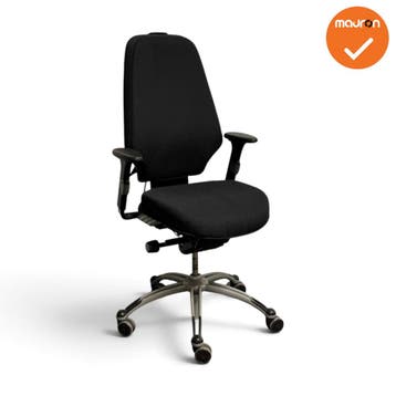 RH Logic 400 Elite - Bureaustoel - Zwart - 8S armleggers, Werkplek, Ophalen of Verzenden, Gebruikt, Stoel