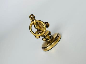 Hanger - 14 karaat Geel goud, Antieke zegelhanger met, Sieraden, Tassen en Uiterlijk