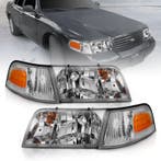ANZO 1998-2005 Ford Crown Victoria Crystal Headlight Chrome, Ophalen of Verzenden, Nieuw