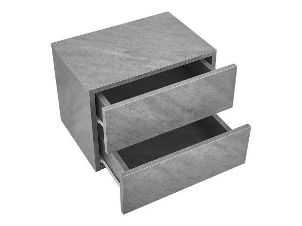 Veiling - Zwevend Nachtkastje - 40 x 29 x 30 cm - Grijs - 2, Huis en Inrichting, Slaapkamer | Nachtkastjes