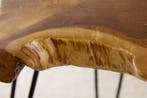 Unieke bijzettafel WILD 50cm teakhouten salontafel - 38243, Huis en Inrichting, Tafels | Sidetables, Ophalen of Verzenden, Nieuw