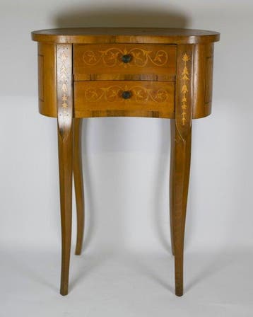 Middentafel - Hout - geïncrusteerd, Antiek en Kunst