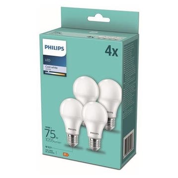 Voordeelpack 4x Philips LED Peer E27 10W 1055lm 4000K Koe..., Ophalen of Verzenden, Nieuw