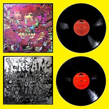 Cream - 1. Disraeli Gears (1967) 2. Wheels Of Fire (1968) -, Nieuw in verpakking