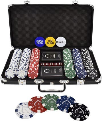 Texas Finest Matt Black Pokerset 300 Fiches - Casino, Ophalen of Verzenden, Nieuw
