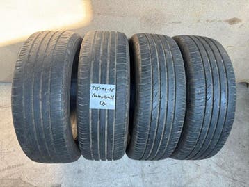 215/55 R18 Zomerbanden - Continental, Bridgestone & Kumho, Ophalen, 18 inch, Band(en), Personenwagen