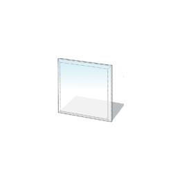 Vloerplaat vierkant 1000x1200mm glas 8mm, Huis en Inrichting, Kachels, Ophalen of Verzenden