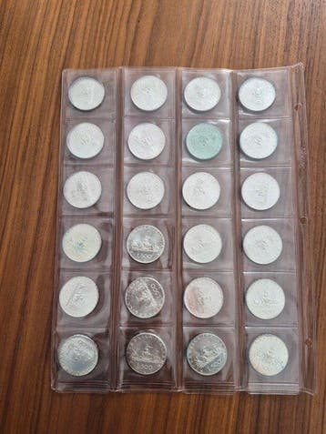 Italië. 500 Lire argento (24 monete)