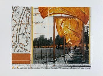 Christo (1935-2020) - The Gates XV - Rar Artprint - 23 x 32