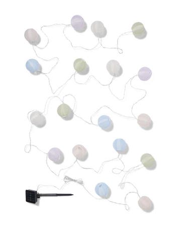 HEMA Lichtsnoer 8.95m met 18 led-lampions kleur voor binnen, Verzenden, Nieuw