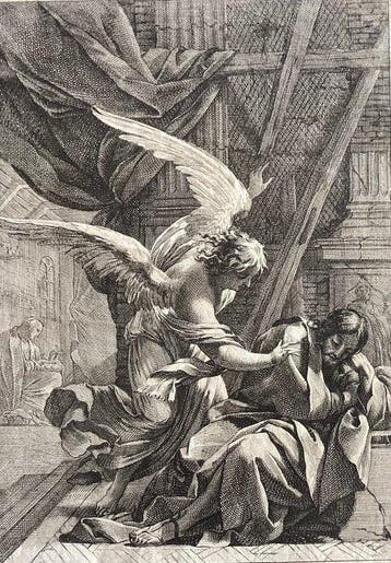 Michel Dorigny (1616-1665), da Simon Vouet - Il sogno di San