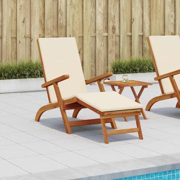vidaXL Ligstoelkentingen en opvouwbare zonnebader 55 x 146 x, Verzenden, Nieuw