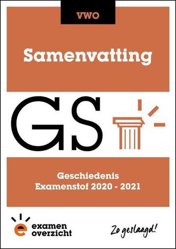 ExamenOverzicht   Samenvatting Geschiedenis VW 9789493190344, Boeken, Schoolboeken, Zo goed als nieuw