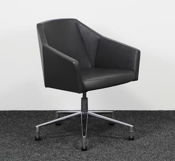 Casala Parker VI Vergaderstoel | Antraciet, Huis en Inrichting, Stoelen, Ophalen of Verzenden, Gebruikt, Grijs