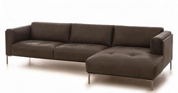 Loungebank Bern - loungebanken, Nieuw, 125 tot 150 cm, Leer, 250 tot 300 cm