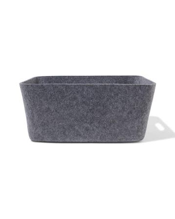 HEMA Opbergmand 36x27x16cm L vilt grijs, Huis en Inrichting, Kasten | Overige, Verzenden, Nieuw