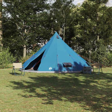 vidaXL Tipi Tent met dak met opslag Blauw 560 x 560 x 300 cm, Verzenden, Nieuw, Tot en met 2