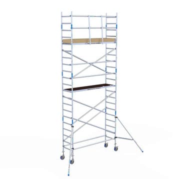ALX rolsteiger 75 x 7,2m WH met voorloopleuning, Verzenden, Nieuw, Rolsteiger of Kamersteiger, 5 meter of hoger