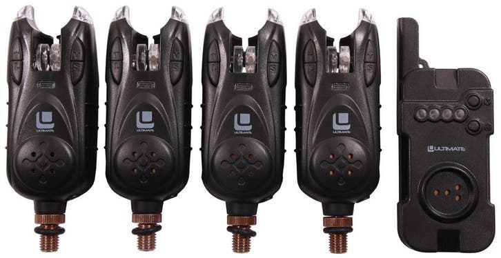 Ultimate Eonic Bite Alarm Beetmelder Set 4+1, Watersport en Boten, Hengelsport | Algemeen, Overige typen, Nieuw, Verzenden