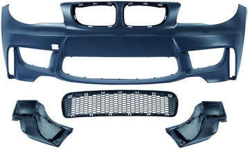 BMW 1 serie E81 E82 E87 E87 LCI E88 EVO 1M voorbumper B6461, Nieuw, Voor, BMW