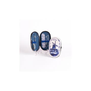 Manicure Set Delftsblauw - 5 delig, Ophalen of Verzenden, Nieuw