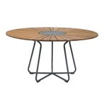 Houe ronde tafel 150cm bamboe aluminium frame - Tuintafel, Tuin en Terras, Tuintafels, Nieuw