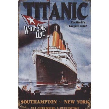 Wandbord -  Titanic The World’s Largest Liner White Star Lin, Ophalen of Verzenden, Nieuw